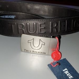 NWT True Religion leather belt